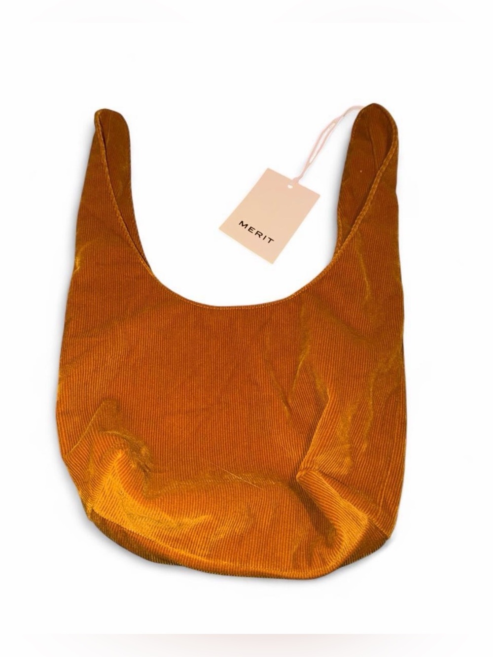 Merit brand new tie up make up bag corduroy